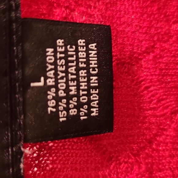 Liz Claiborne Vibrant Red Crew Neck Sweater - Picture 9 of 9